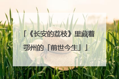 《长安的荔枝》里藏着鄂州的「前世今生」