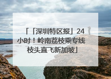 「深圳特区报」24小时！岭南荔枝乘专线 枝头直飞新加坡