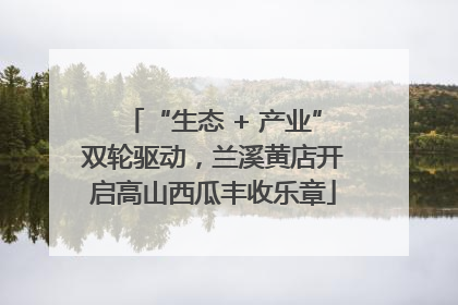 “生态 + 产业”双轮驱动，兰溪黄店开启高山西瓜丰收乐章