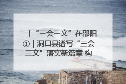 “三会三文”在邵阳③｜洞口县谱写“三会三文”落实新篇章 构建协同联动大格局
