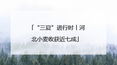 “三夏”进行时丨河北小麦收获近七成
