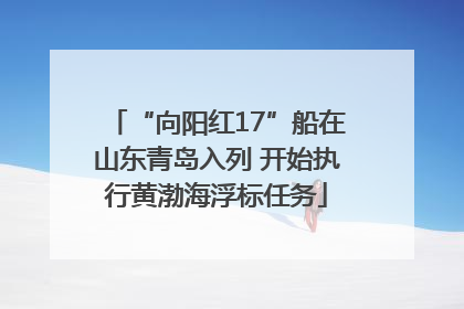 “向阳红17”船在山东青岛入列 开始执行黄渤海浮标任务