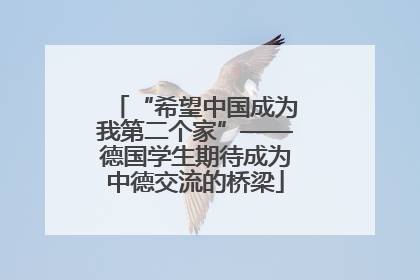 “希望中国成为我第二个家”——德国学生期待成为中德交流的桥梁