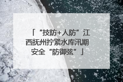 “技防+人防”江西抚州拧紧水库汛期安全“防御弦”