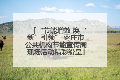 “节能增效 焕‘新’引领” 枣庄市公共机构节能宣传周现场活动精彩纷呈