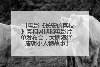 电影《长安的荔枝》亮相暑期档电影片单发布会，大鹏演绎唐朝小人物故事