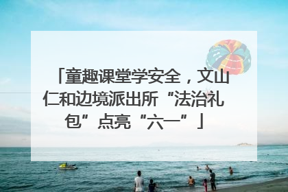 童趣课堂学安全，文山仁和边境派出所“法治礼包”点亮“六一”