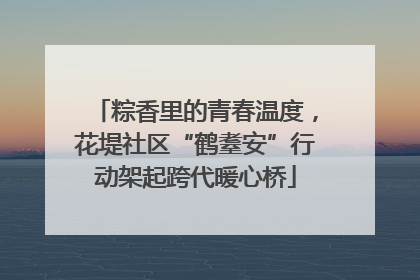 粽香里的青春温度，花堤社区“鹤耋安”行动架起跨代暖心桥