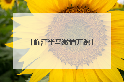 临江半马激情开跑
