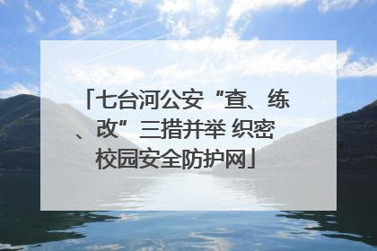 七台河公安“查、练、改”三措并举 织密校园安全防护网