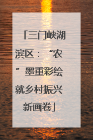 三门峡湖滨区：“农”墨重彩绘就乡村振兴新画卷