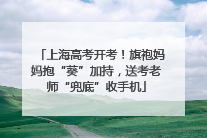 上海高考开考！旗袍妈妈抱“葵”加持，送考老师“兜底”收手机