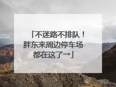 不迷路不排队！胖东来周边停车场都在这了→