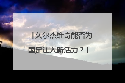 久尔杰维奇能否为国足注入新活力？