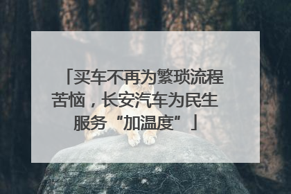 买车不再为繁琐流程苦恼，长安汽车为民生服务“加温度”