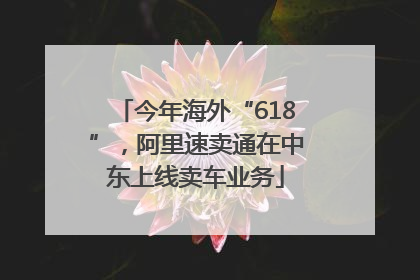 今年海外“618”，阿里速卖通在中东上线卖车业务