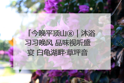 今晚平顶山⑧｜沐浴习习晚风 品味视听盛宴 白龟湖畔·草坪音乐会激情上演