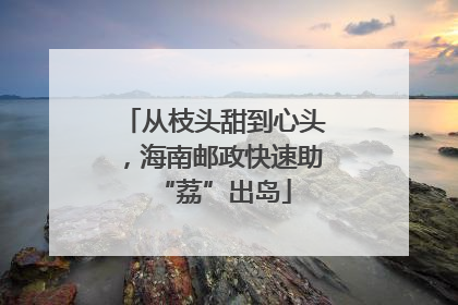 从枝头甜到心头，海南邮政快速助“荔”出岛