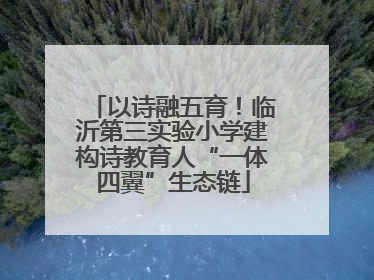 以诗融五育！临沂第三实验小学建构诗教育人“一体四翼”生态链