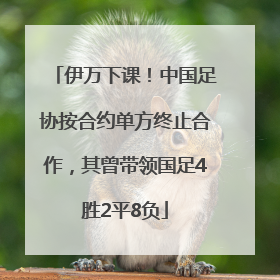 伊万下课！中国足协按合约单方终止合作，其曾带领国足4胜2平8负