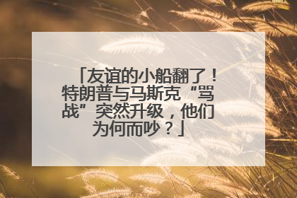 友谊的小船翻了！特朗普与马斯克“骂战”突然升级，他们为何而吵？