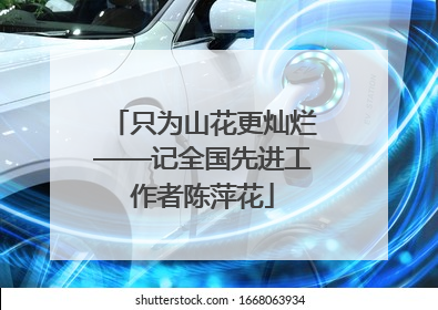 只为山花更灿烂——记全国先进工作者陈萍花