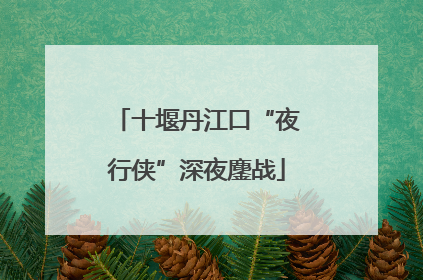 十堰丹江口“夜行侠”深夜鏖战
