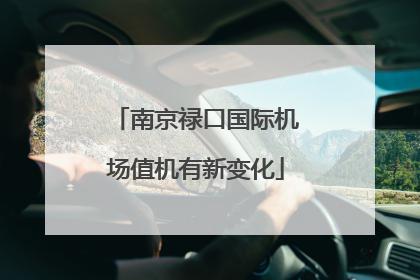 南京禄口国际机场值机有新变化
