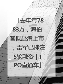 去年亏7883万，海拍客拟赴港上市，雷军已押注5轮融资｜IPO直通车