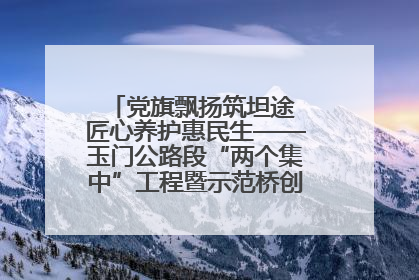 党旗飘扬筑坦途 匠心养护惠民生——玉门公路段“两个集中”工程暨示范桥创建项目圆满收官
