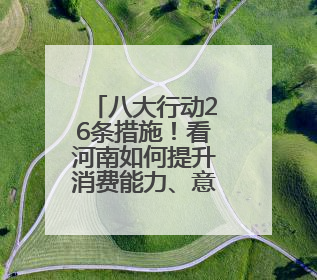 八大行动26条措施！看河南如何提升消费能力、意愿和层级
