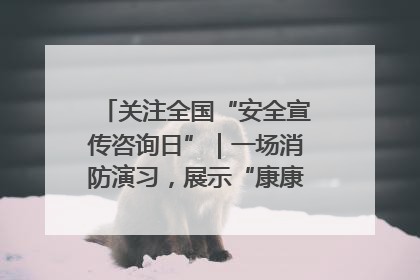 关注全国“安全宣传咨询日”｜一场消防演习，展示“康康”应急实力