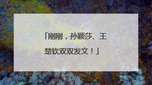 刚刚，孙颖莎、王楚钦双双发文！