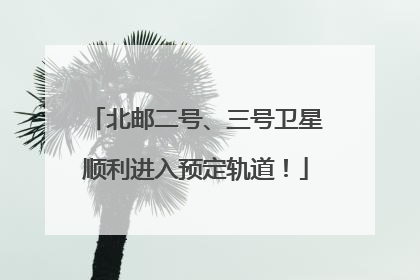 北邮二号、三号卫星顺利进入预定轨道！