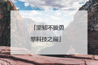 坚韧不拔勇攀科技之巅