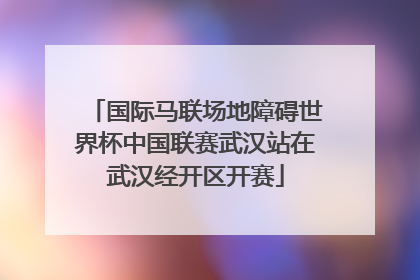 国际马联场地障碍世界杯中国联赛武汉站在武汉经开区开赛