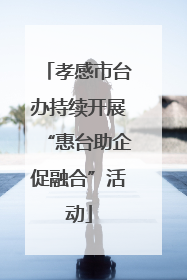 孝感市台办持续开展“惠台助企促融合”活动