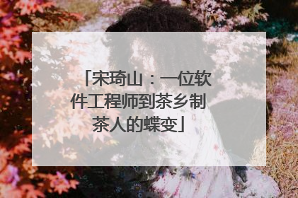 宋琦山：一位软件工程师到茶乡制茶人的蝶变