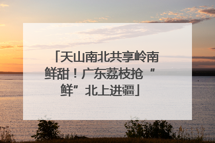天山南北共享岭南鲜甜！广东荔枝抢“鲜”北上进疆