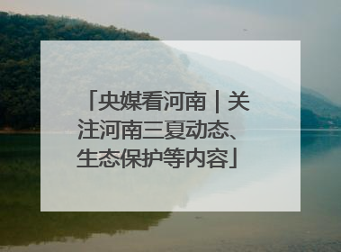 央媒看河南｜关注河南三夏动态、生态保护等内容