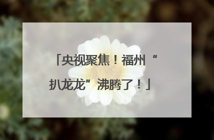 央视聚焦！福州“扒龙龙”沸腾了！