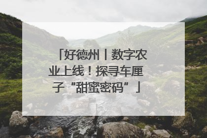 好德州丨数字农业上线！探寻车厘子“甜蜜密码”