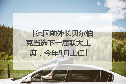 德国前外长贝尔伯克当选下一届联大主席，今年9月上任