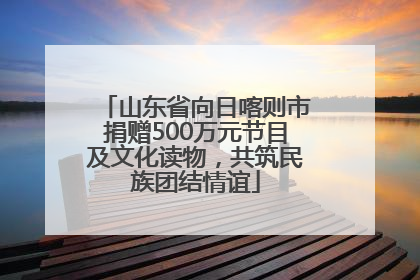 山东省向日喀则市捐赠500万元节目及文化读物，共筑民族团结情谊