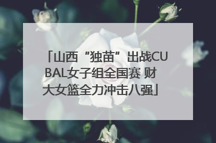 山西“独苗”出战CUBAL女子组全国赛 财大女篮全力冲击八强