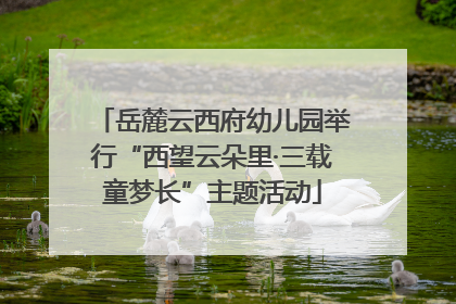 岳麓云西府幼儿园举行“西望云朵里·三载童梦长”主题活动