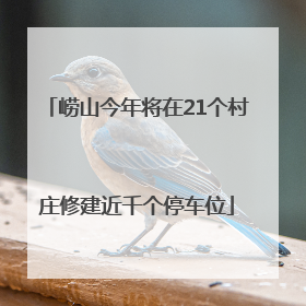 崂山今年将在21个村庄修建近千个停车位
