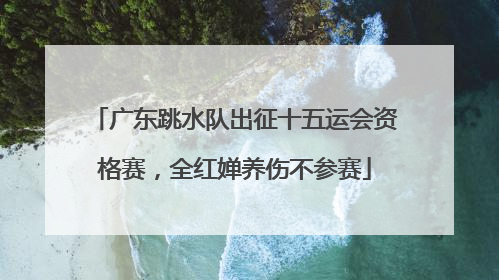 广东跳水队出征十五运会资格赛，全红婵养伤不参赛