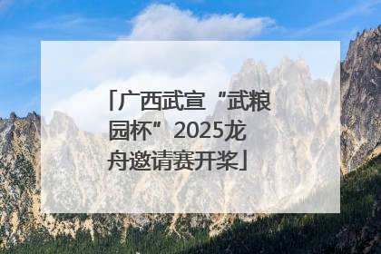 广西武宣“武粮园杯”2025龙舟邀请赛开桨