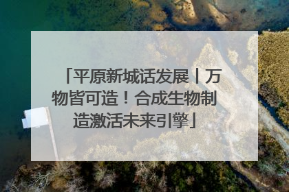 平原新城话发展丨万物皆可造！合成生物制造激活未来引擎